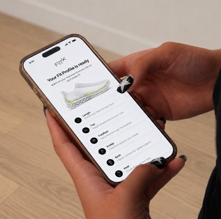 Phone showing a completed Fit Profile